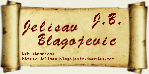 Jelisav Blagojević vizit kartica
